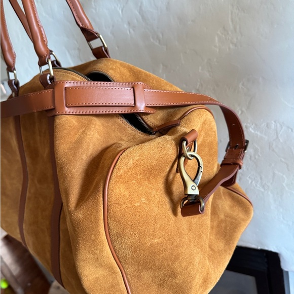 Sezane suede duffle bag Larkins Weekend Bag - Picture 8 of 9
